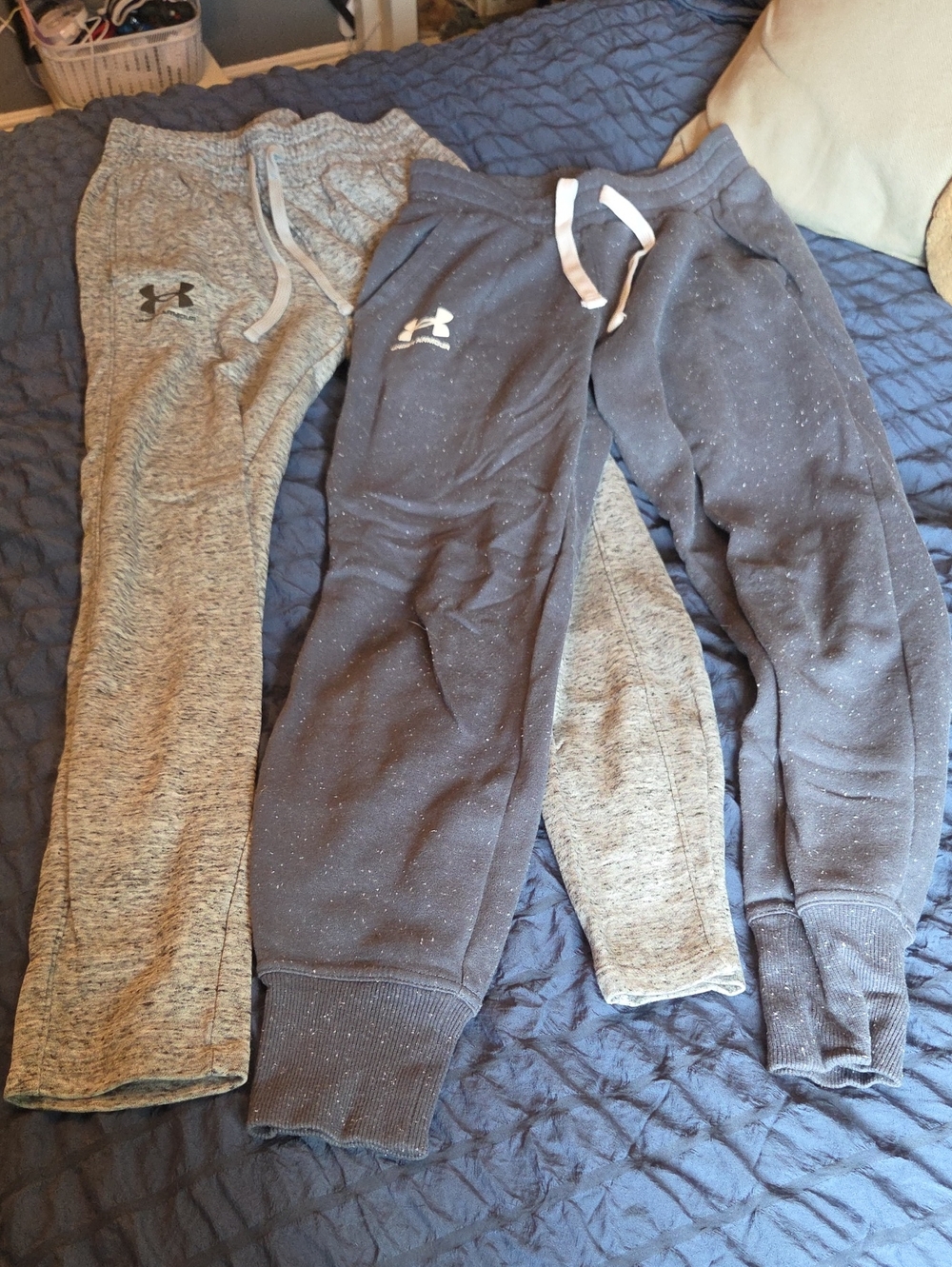 Under Armour Navy and Heather Gray Jogging Pants